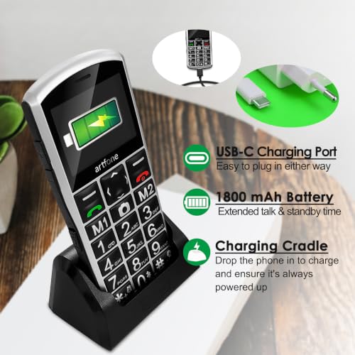 1800mAh Long Standby With SOS Emergency Button Large