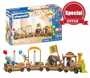 Playmobil | Birthday Train | Festive Train with Animals