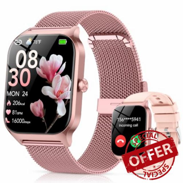 Smart Watch for Women(2 Strap)