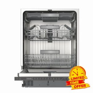 electriQ Series 2 Integrated Dishwasher - C-Rated Black control panel