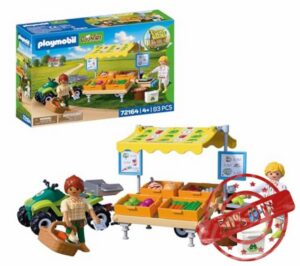 Playmobil | Country | Farm Stand | Mobile Market Stand with Quad