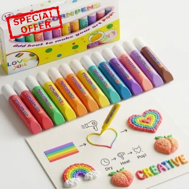 3D Popcorn Pens Kit for Arts