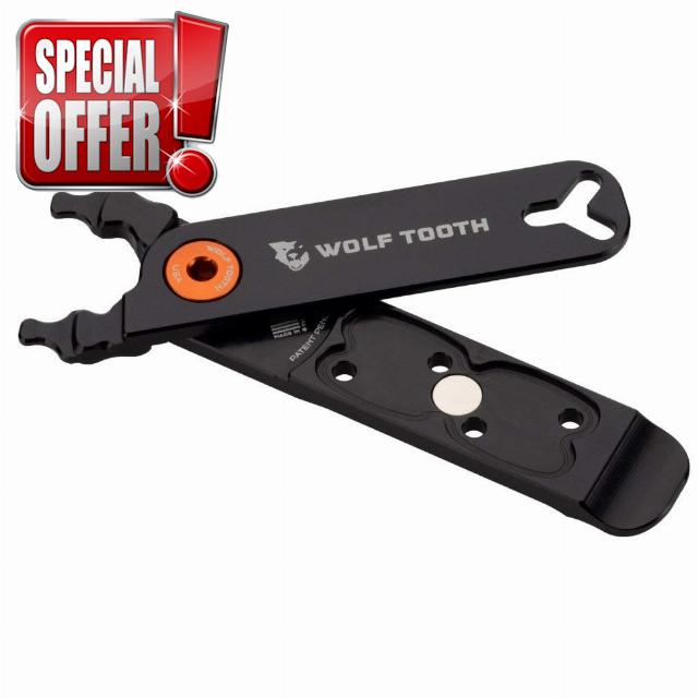 Wolf Tooth - Master Link Pliers - Pack Pliers | Bike Multi Tool Quick Link Pliers with Bike Tyre Levers