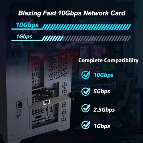 YuanLey 10G Base-T Ethernet Card with Realtek RTL8127AT Conrtoller