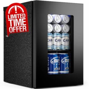 JUMMICO Mini Fridge 18L Black