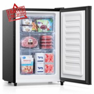 Small Freezer Freestanding Upright Freezer 46L