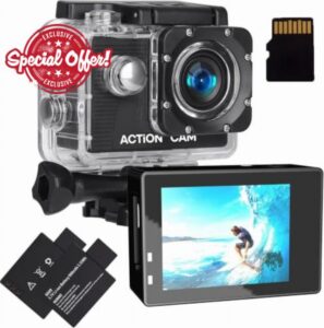 Xilecam Action Camera 131Ft Underwater Waterproof with Long Battery Life | Waterproof Underwater Camera 131FT(40M)