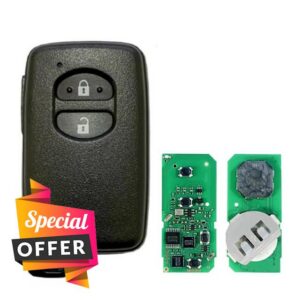 For Toyota Avensis Prius 2010-2015: Remote Control with Smart Proximity Function FSK 433MHz ID4D Chip 2 Buttons 61A449-0011 F433 B74EA B75EA