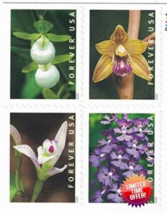 Wild Orchids Book of 20 Forever Postage Stamps Scott 5444