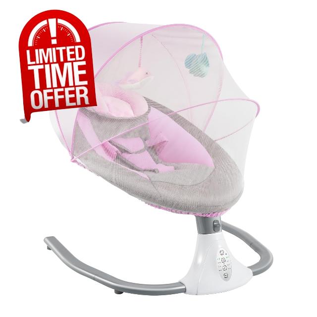 Electric Baby Swing with Bluetooth and Remote Control