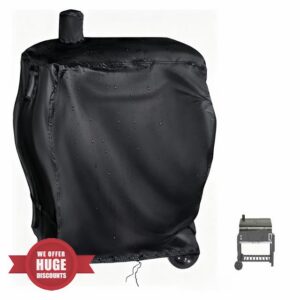 BBQ Cover for CosmoGrill XL Smoker | 420D Oxford Waterproof Outdoor Smoker Cover Barbecue Covers for Charcoal Portable BBQ Grill