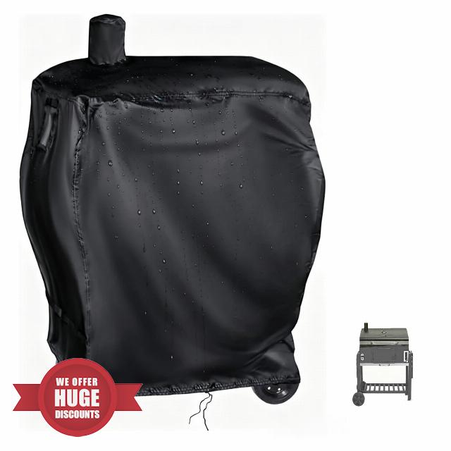 BBQ Cover for CosmoGrill XL Smoker | 420D Oxford Waterproof Outdoor Smoker Cover Barbecue Covers for Charcoal Portable BBQ Grill