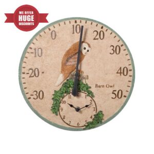 Mateju Sealed Garden Clocks Outdoor Waterproof 30cm