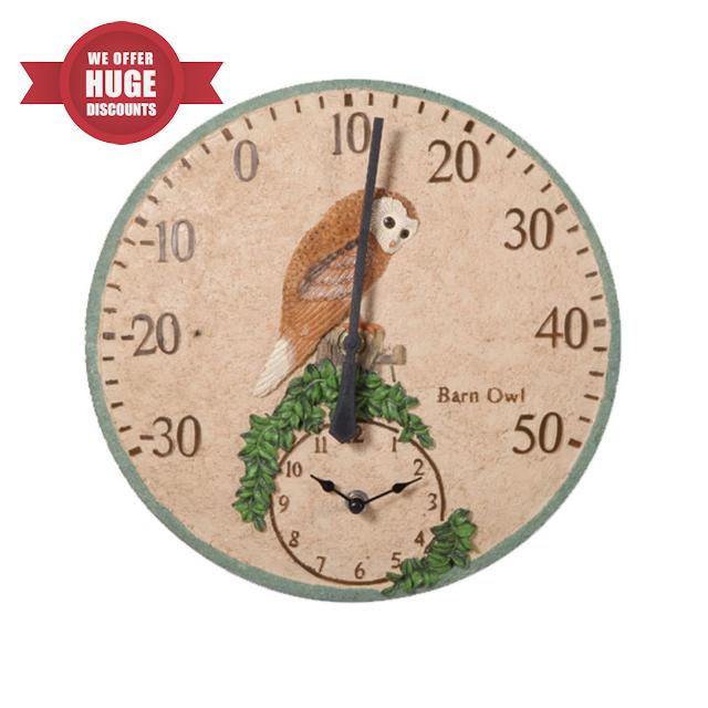 Mateju Sealed Garden Clocks Outdoor Waterproof 30cm