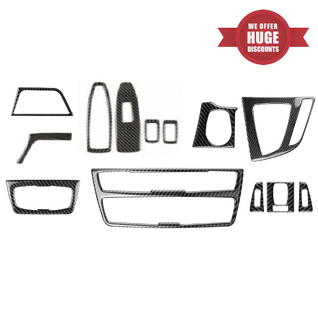 13 PCS Carbon Fiber Interior Trim Cover Kit 3 Series F30 & 4 Series F34