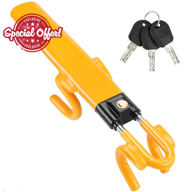 Tevlaphee Steering Wheel Lock Twin Bar