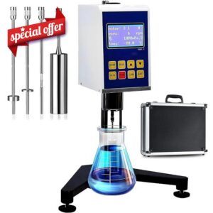 Digital rotary viscometer with 4 rotors