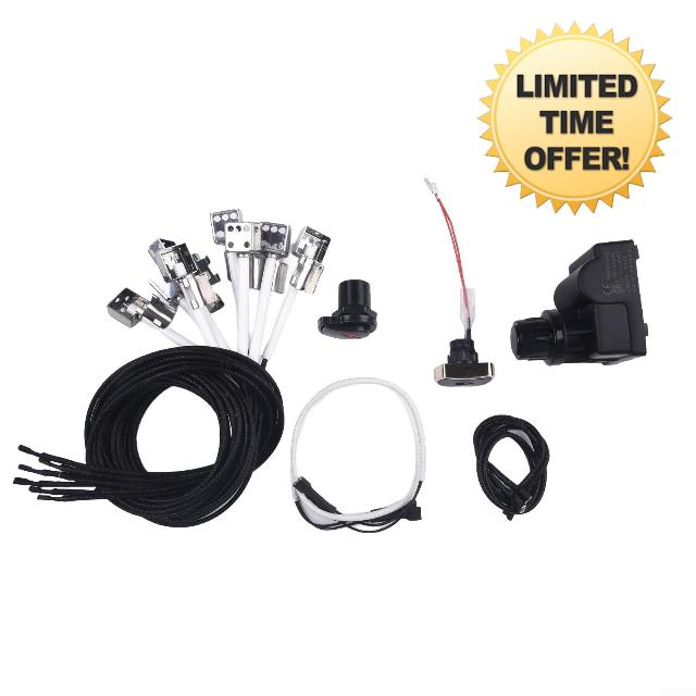 Electronic Ignition Module Replacement Part for Charbroil Gas Grills with 2/3/4 Main Burners and Side Burner