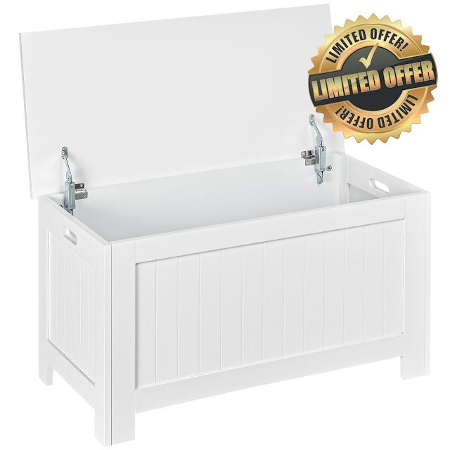 HOMCOM Lift Top Storage Chest with Lid