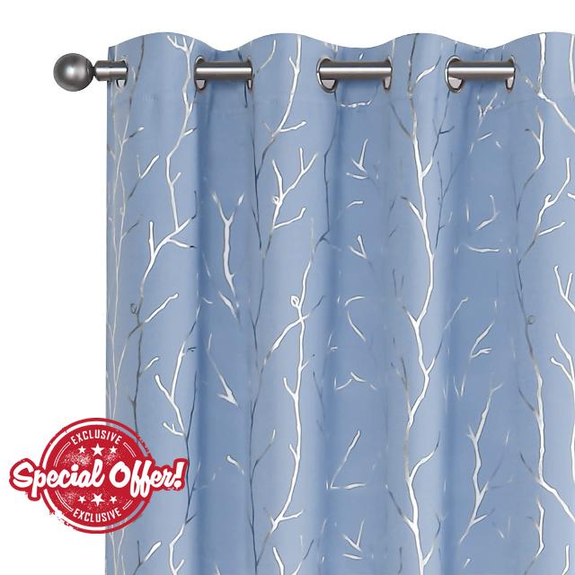 BUHUA Light Blue Curtains