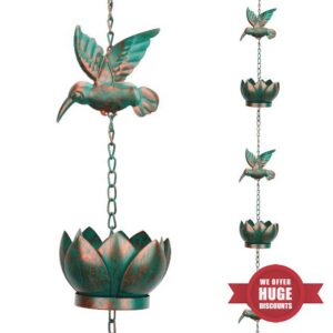 Les-Theresa rain chains for gutters