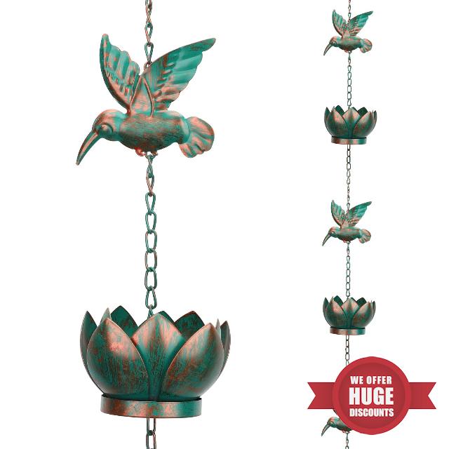 Les-Theresa rain chains for gutters