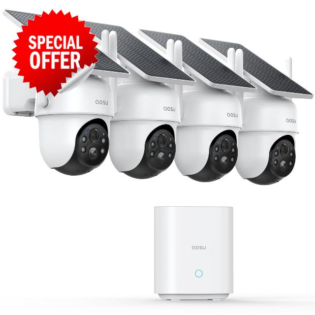 aosu 2K Security Cameras Outdoor Wireless