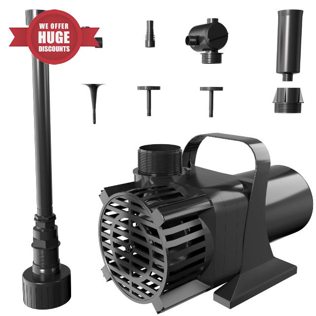 300W Pond Pump with Nozzle