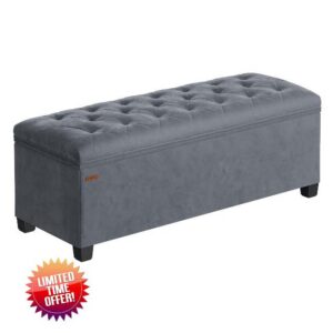 SONGMICS Storage Ottoman Bench