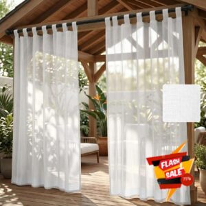 AUAUY 2 Panels Outdoor Curtains