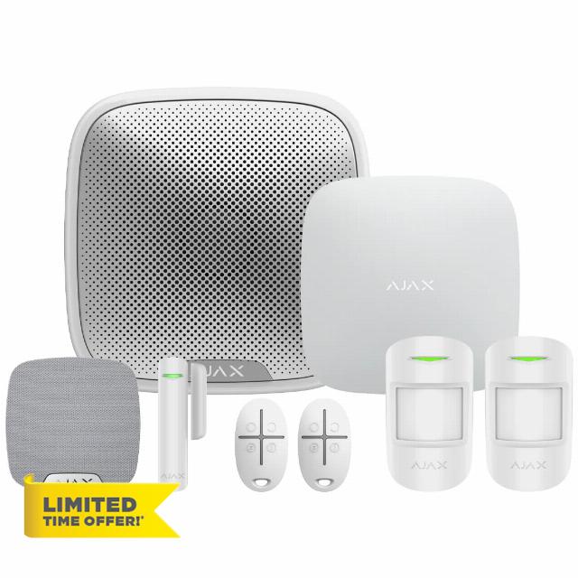 AJAX Systems Smart Wireless Alarm KIT – Ready to Install Pet-Friendly Home & Office Security Kit with Motion Sensors