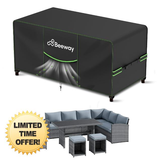 BEEWAY Garden Furniture Cover With Air Vent