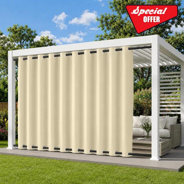 100x96" Waterproof Garden Curtains