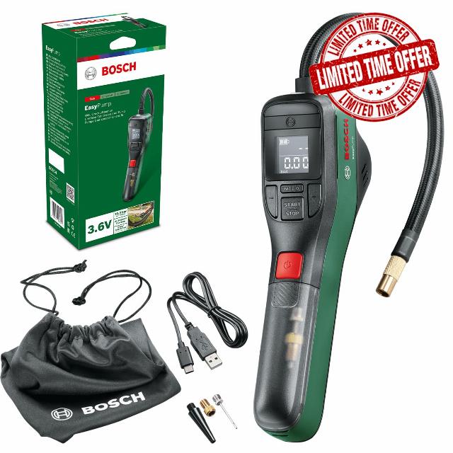 Bosch Electric Air Pump Mini Compressor EasyPump (3.0 Ah battery
