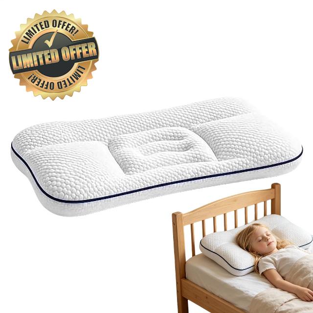 Child Pillows for Sleeping - Breathable Double-Sided Kids Sleeping Pillow | Kids Neck Support Pillow
