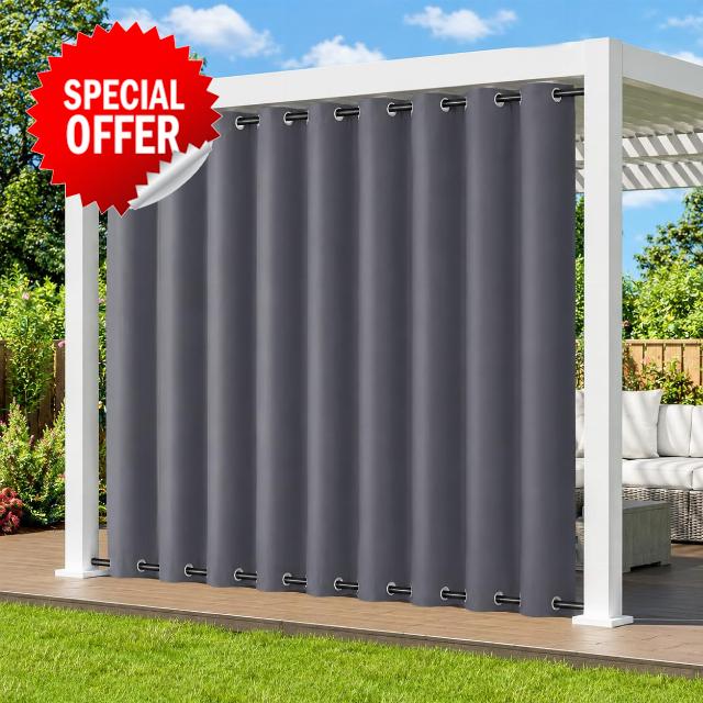 100x96" Waterproof Garden Curtains