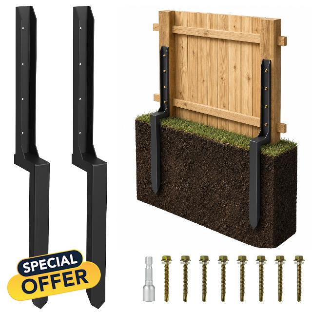 2 Pack Fence Post Repair Kit