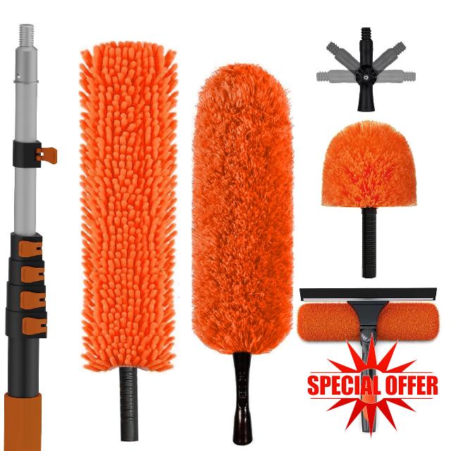 SISUPASSIE 7.2m Extendable Feather Duster Kit