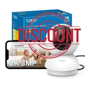 Tapo C210 2K 3MP Pan/Tilt Indoor Security Camera Pet Camera House Security | CCTV Camera