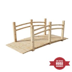 Relaxdays Garden Bridge with Railing