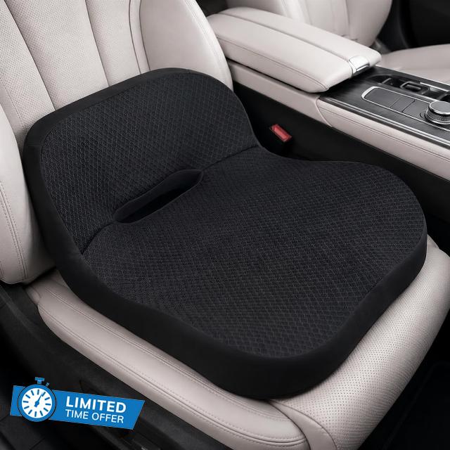 Car Seat Cushion with Lumbar Support