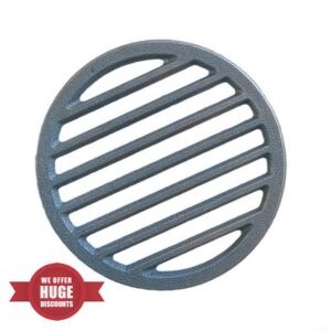 Round Cast Iron Grate for Fireplace and Stove as a Replacement Part with Optimised Air Circulation for Efficient Burning and Safe Log Layer