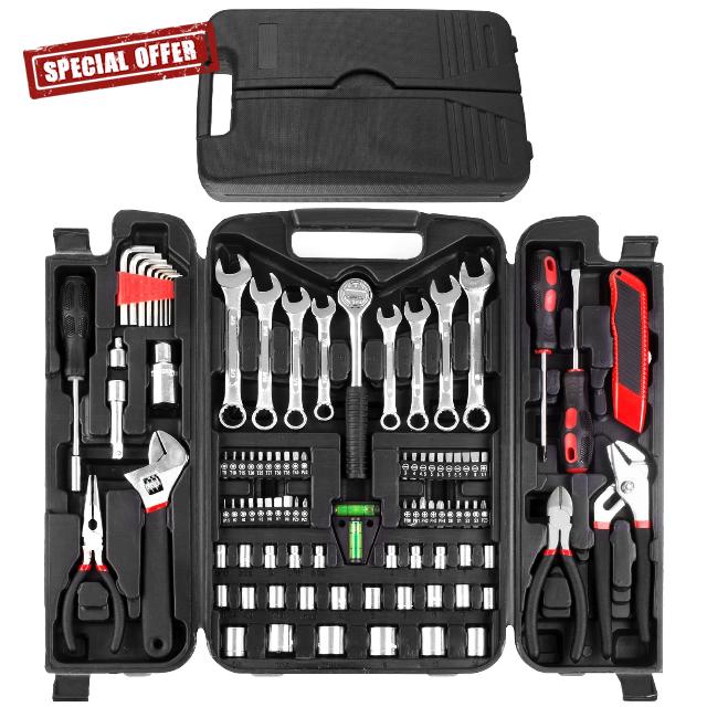 TLGREEN 95 Piece Socket Spanner Tool Kit Set