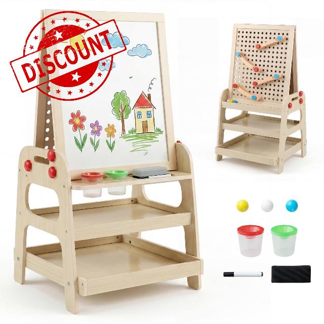 COSTWAY 2 in 1 Kids Easel