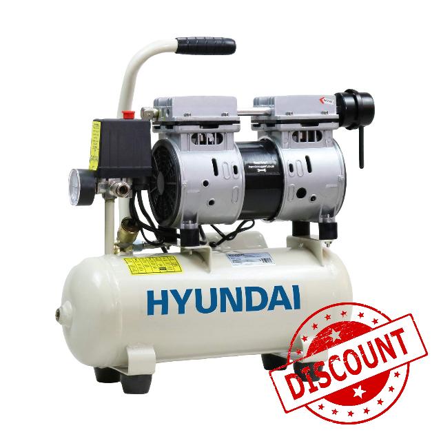 Hyundai Low Noise Electric Air Compressor 8L Oil Free 550W Direct Drive