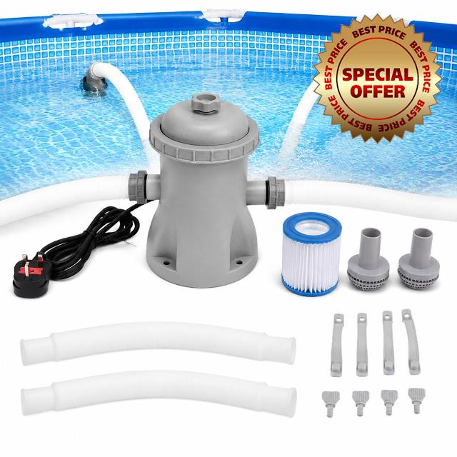 330 GPH Pool Filter Pump Above Ground Swimming Pool Cartridge Pump | 330 GPH pool filter pump with cartridge filtration