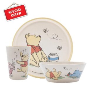 Zak Designs Disney Winnie the Pooh Kids Dinnerware Plate Bowl & Tumbler                                                          BPA Free
