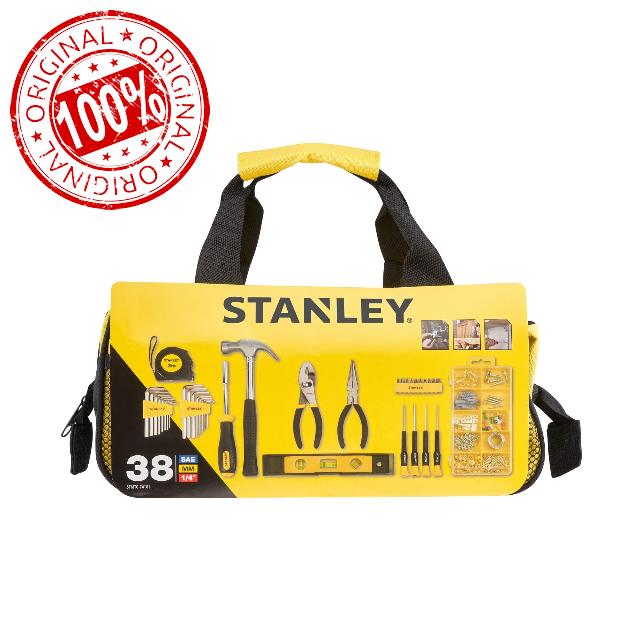 Stanley 38-Piece Mixed Tool Set with Storage Bag - Includes Hammer