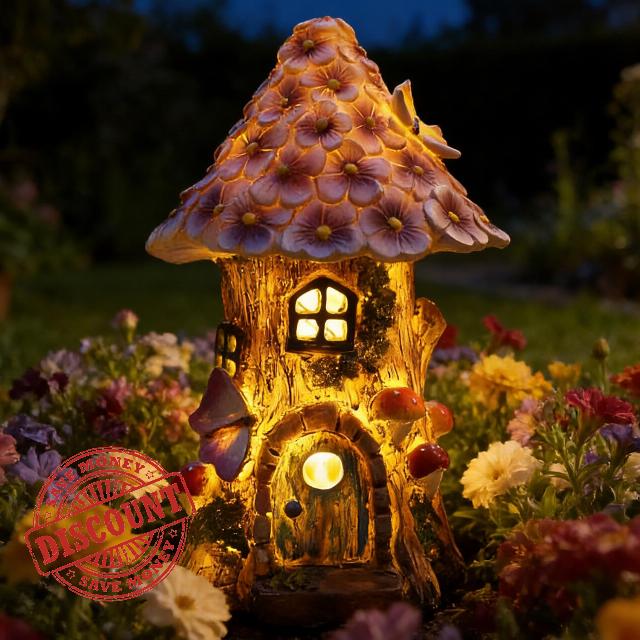 Solar Fairy Garden Statues