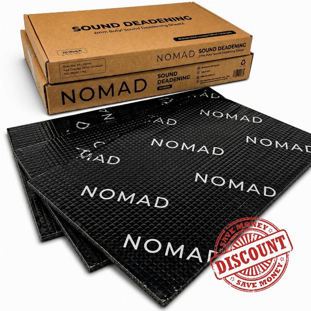 NOMAD Sound Deadening 20 Sheets Car Van Campervan